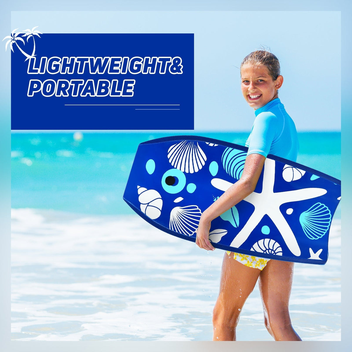 41 Inch Lightweight Super Portable Surfing Bodyboard