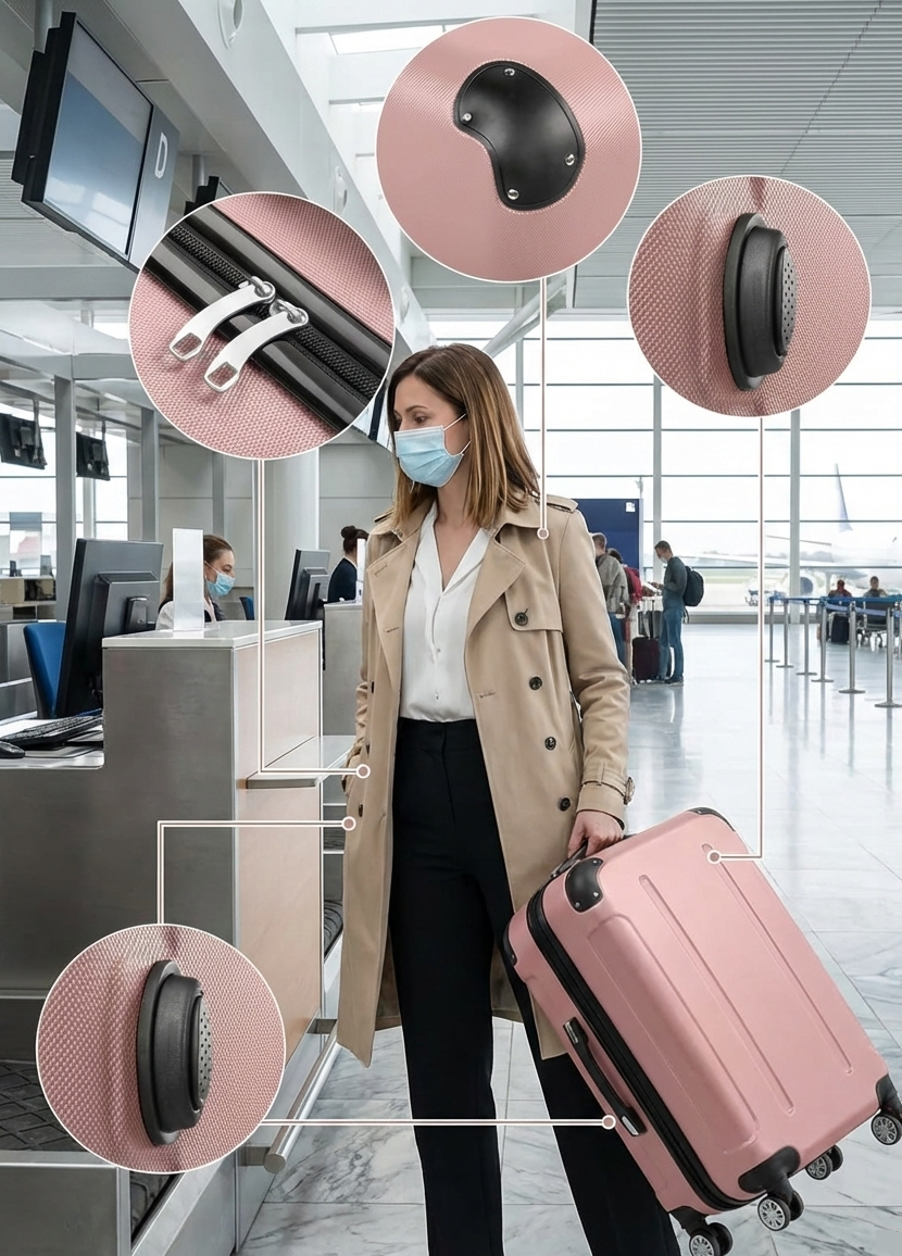 Juego de equipaje de 3 piezas multicolor - 20/24/28 pulgadas, rígido con ruedas giratorias y cierre TSA