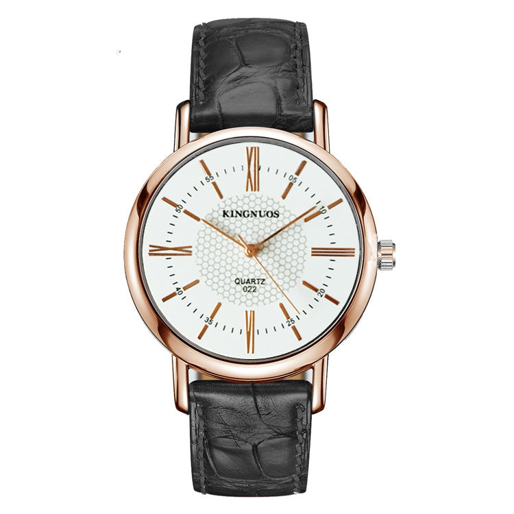 Fashionable Rose Gold Roman Digital Belt Couple Student Belt Watch Factory Direct Sales