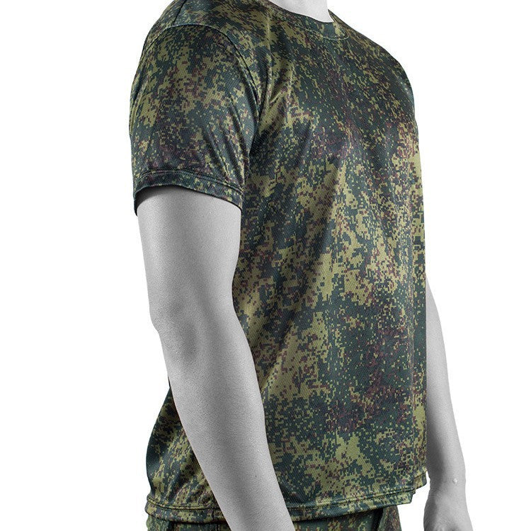 Short-sleeve Quick-dry Camouflage T-shirt For Outdoor Sports Training