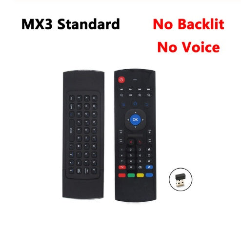 MX3 MX3-L Backlit Air Mouse T3 Smart Voice Remote Control 2.4G RF Wireless Keyboard For X96 mini KM9 A95X H96 MAX Android TV Box