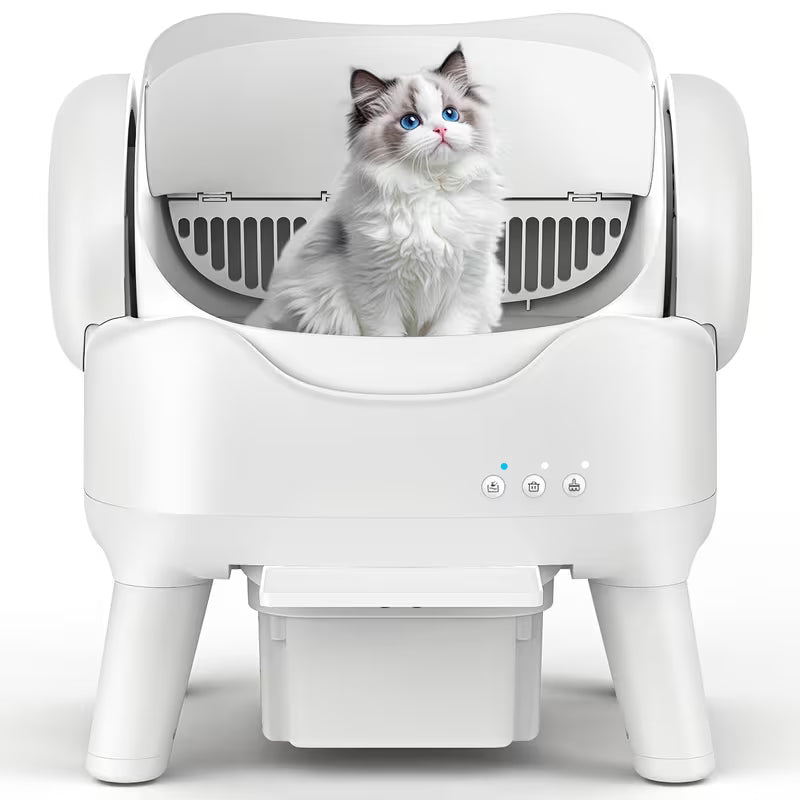 Automatic Self-Cleaning Cat Litter Box with 4-Gallon Waste Drawer