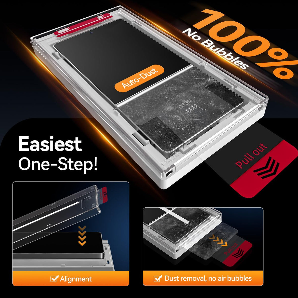 Protector de pantalla de privacidad X-it para Samsung Galaxy S24, paquete de 2, vidrio templado 9H
