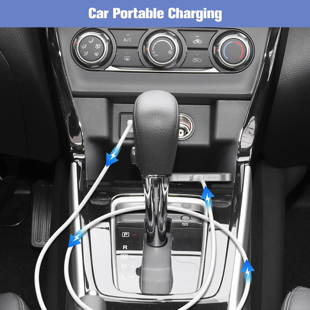 Cable USB A a USB C Eettvekd para CarPlay, compatible con iPhone 16/15 Pro Max y iPad, 3 pies