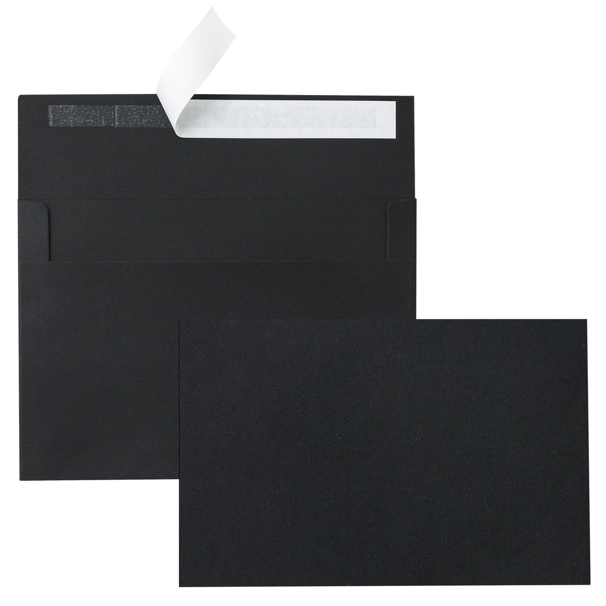 Silunkia Black Blank Greeting Cards 4x6 Heavyweight Flat Cardstock 20 Pack