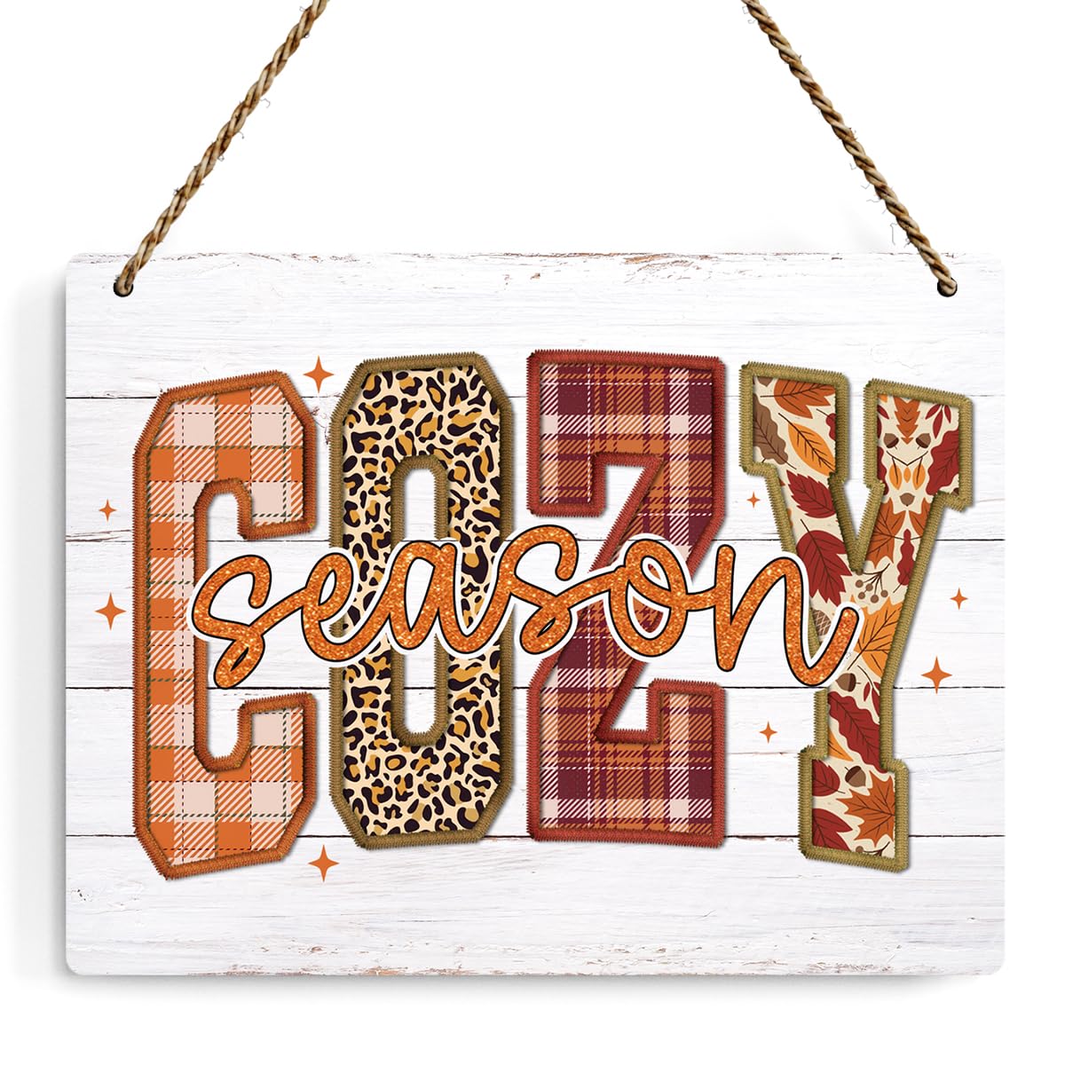 BELLOWDEER Letrero colgante de madera rústica "Hey There Pumpkin" decoración de otoño 8x10 pulgadas