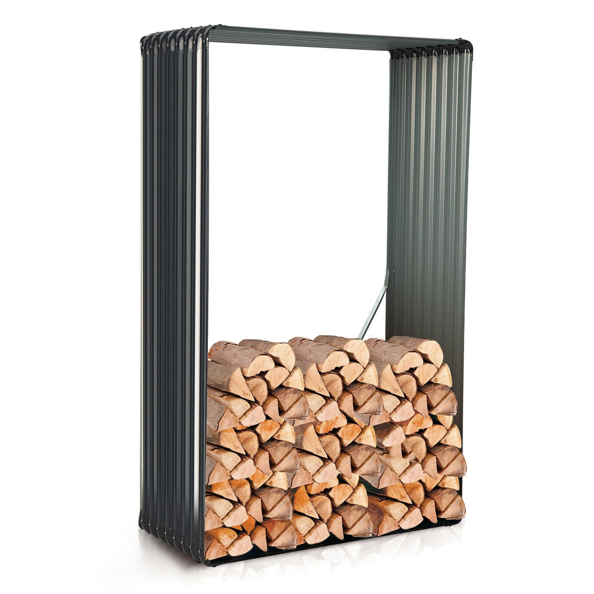 Huerto elevado de metal galvanizado de 71 pulgadas para jardín o patio trasero - Gris oscuro