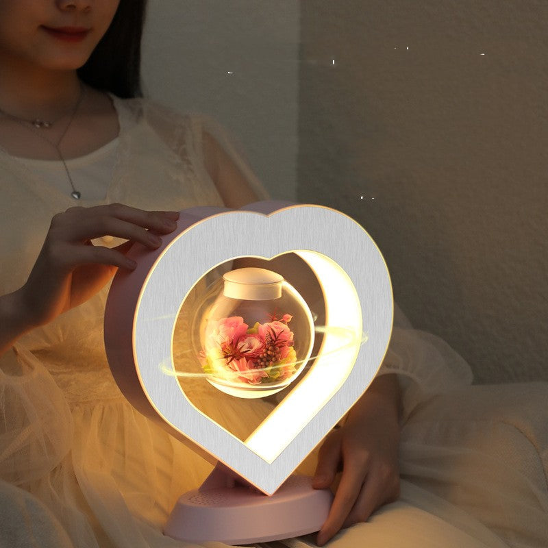 Lámpara LED de Noche con Corazón Flotante para el Día de San Valentín, Mesa, Levitación Magnética, Lámpara Creativa de Escritorio, Decoración del Hogar
