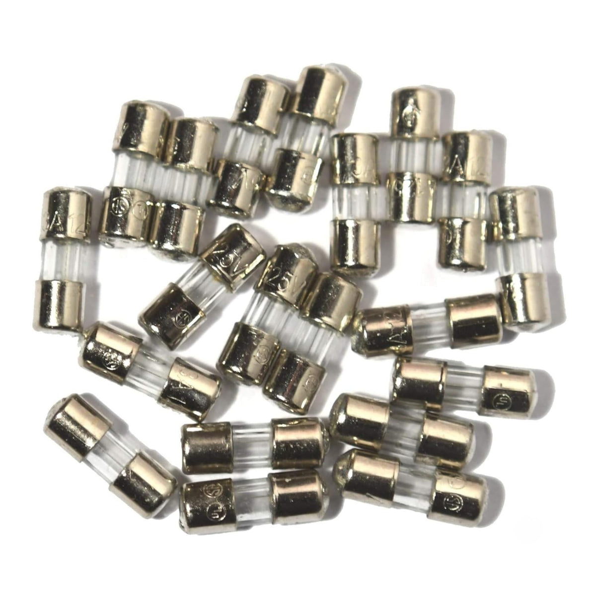 Fusibles de repuesto de vidrio para series de luces navideñas mini TWI, 3A, 110V, 125V, 20 unidades
