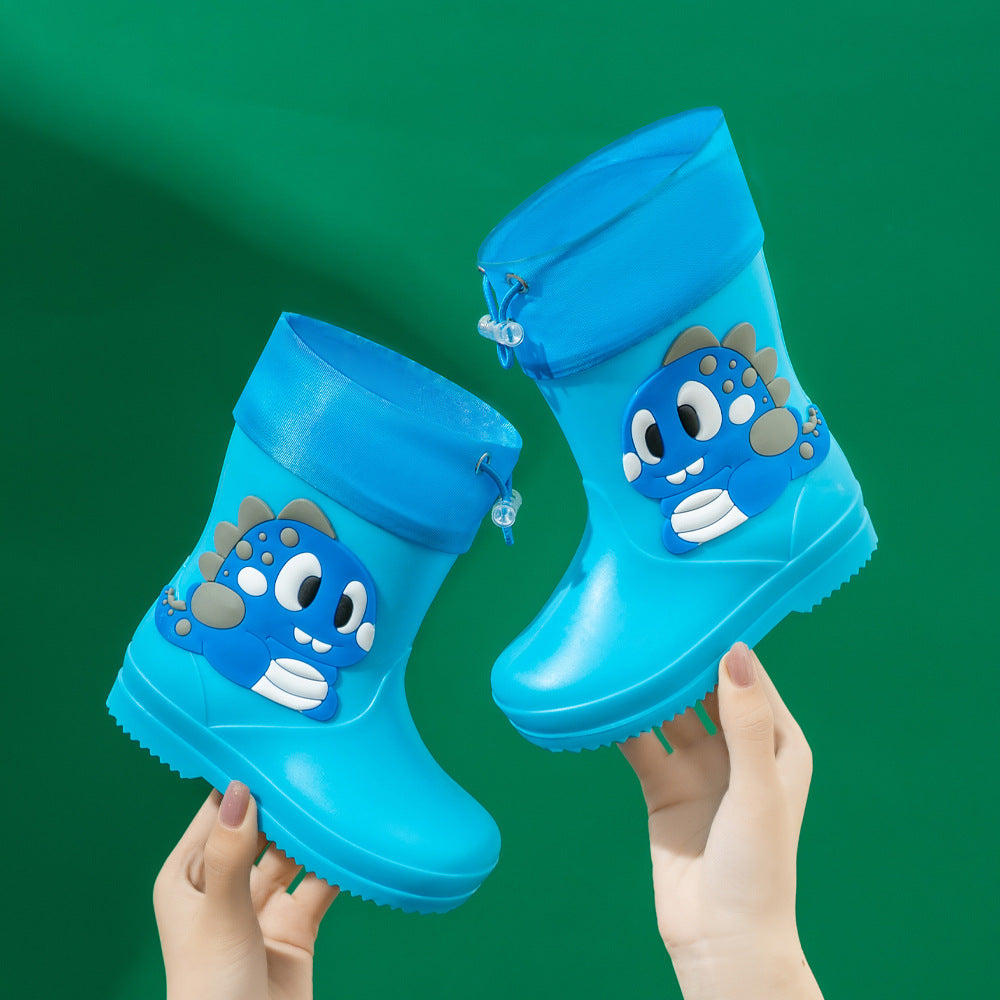 Children's Rain Boots Cartoon Waterproof Short Tube Rain Shoes