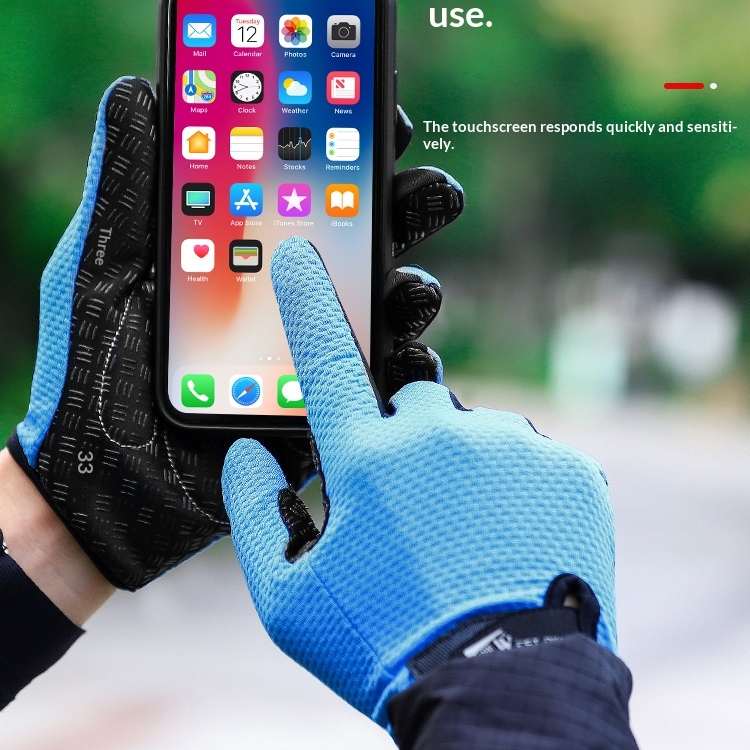 SpringSummer Cycling Gloves Touchscreen-Enabled Full-Finger Gloves For Motorcycles And Bicycles