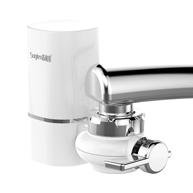 Ceramic Faucet Water Filter – Tap-Mounted Kitchen Sink Filter with Washable Ceramic Core