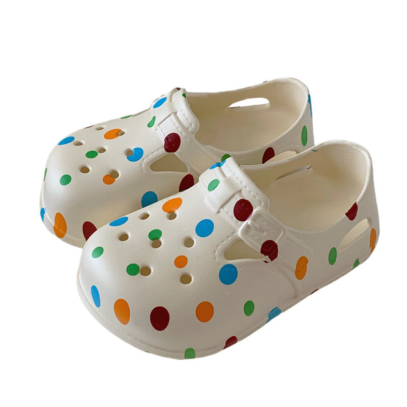 Cute Polka Dot Children's Toe Cap Sandals