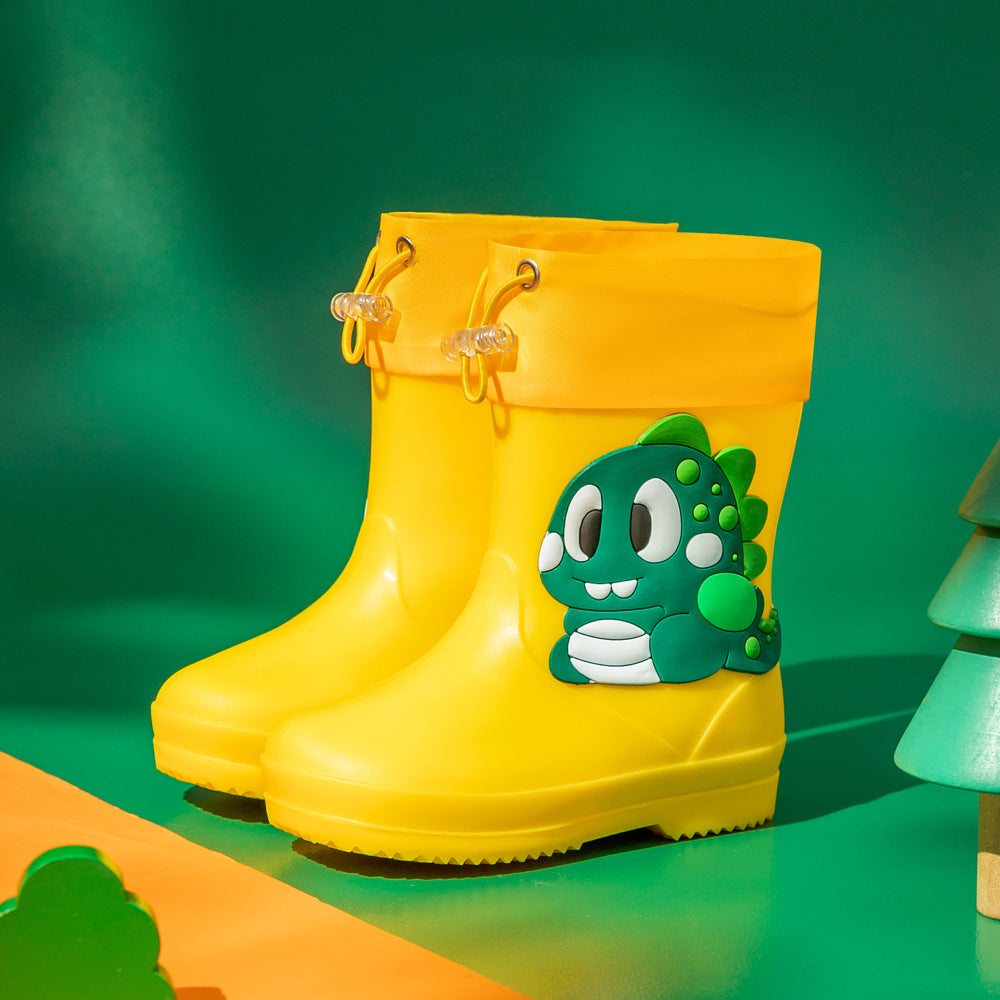 Children's Rain Boots Cartoon Waterproof Short Tube Rain Shoes