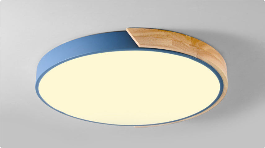 Led Ceiling Light Macaron Round Bedroom Light