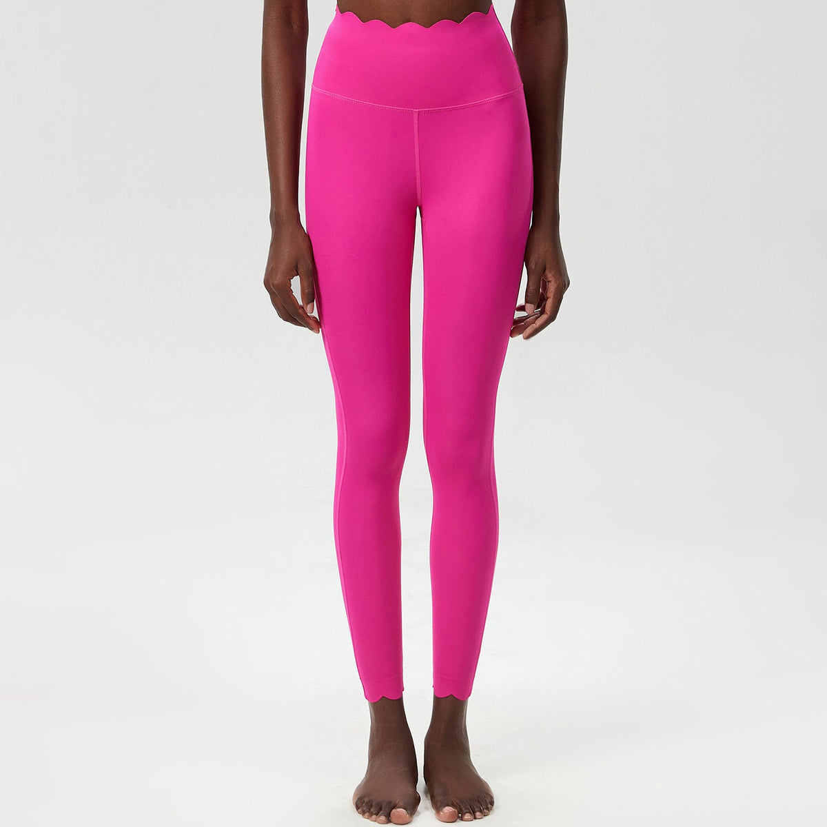 Small Wave Yoga Pants Plus Size Lycra Milk Leather Tight Trousers For Women