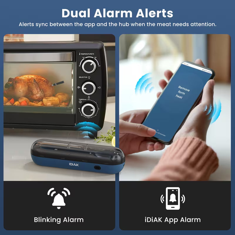 Wireless Meat Thermometer with Dual Sensor CP10