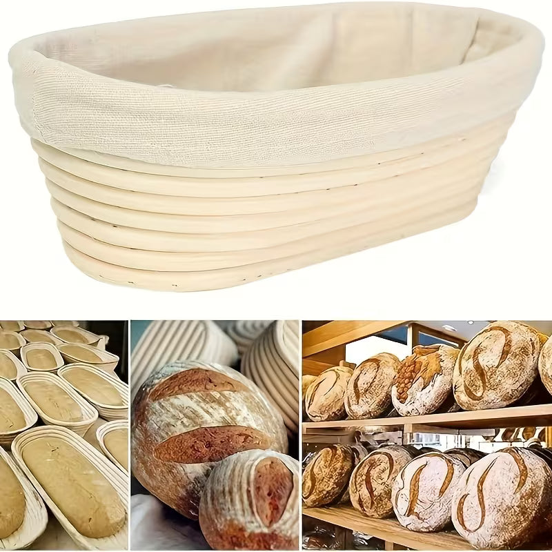 Sourdough Bread Making Kit with Proofing Baskets and Jar