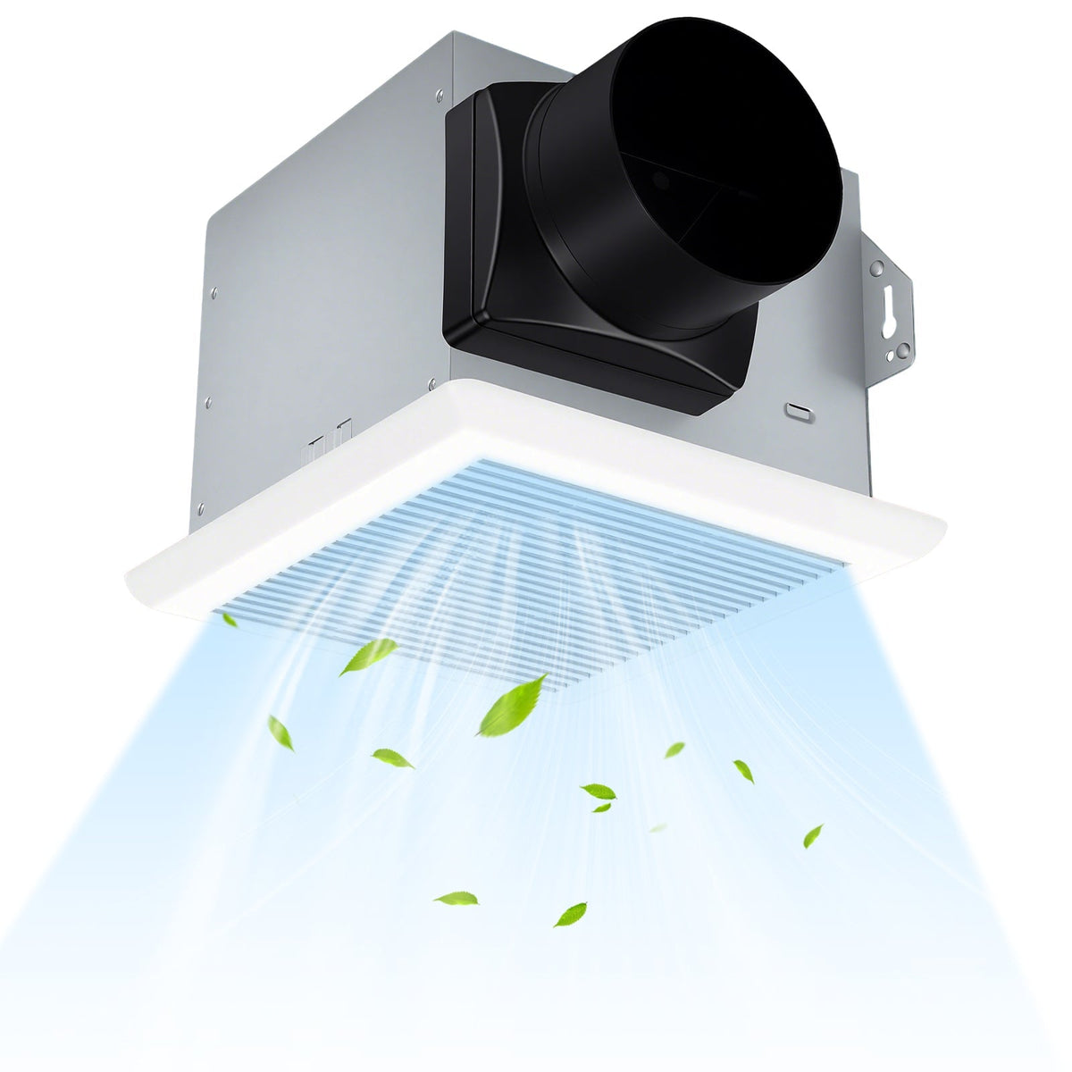 80 CFM Bathroom Exhaust Fan with Metal Housing and 4 Inches Duct