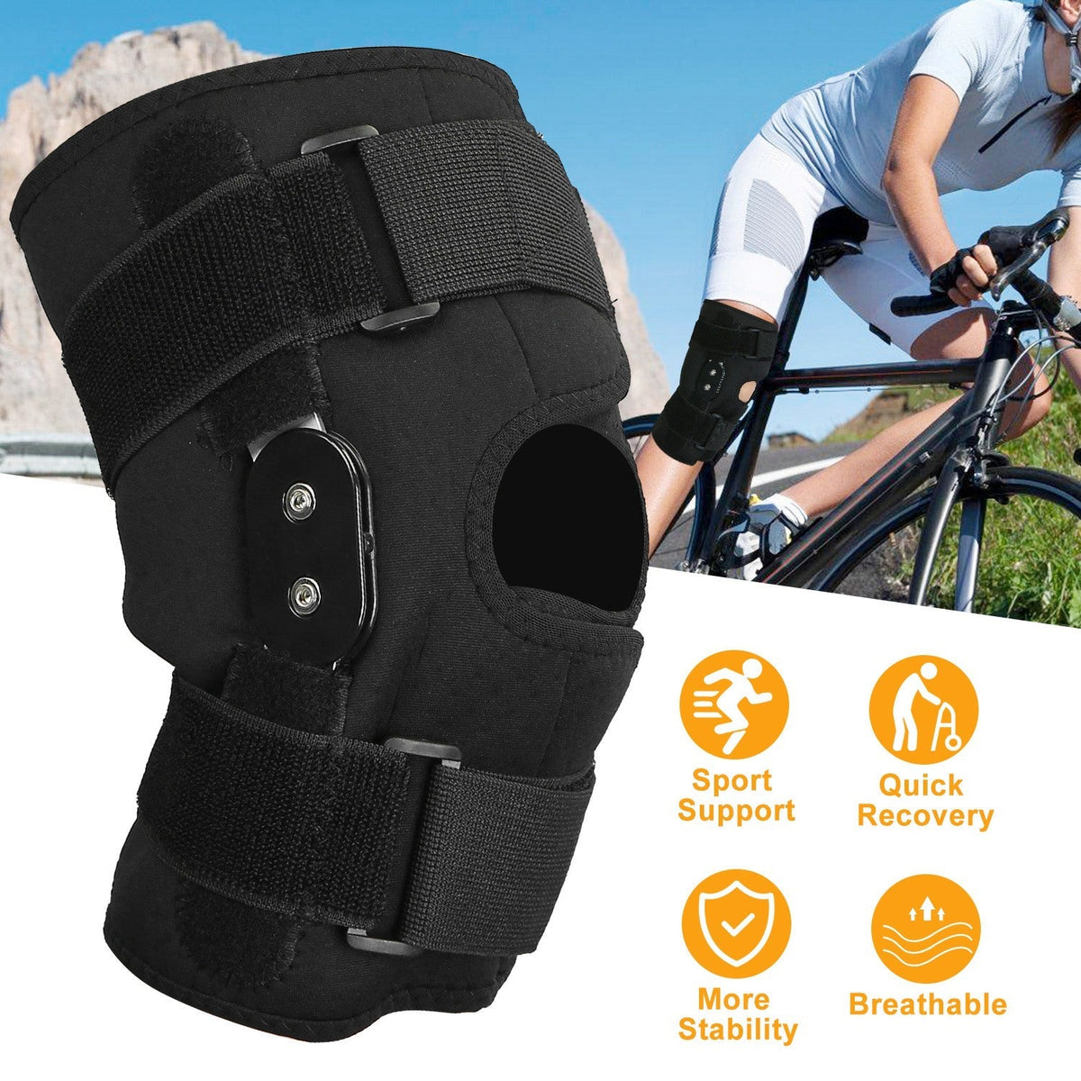 Sport Knee Brace Adjustable Open Patella Knee Support Compression Knee Wrap For Running Climbing Pain Relief Recovery of Injured Knee