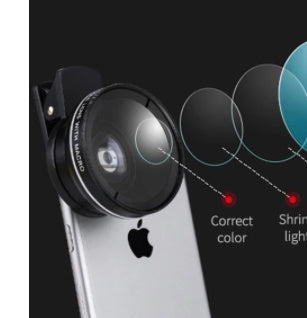 Mobile phone wide-angle macro lens