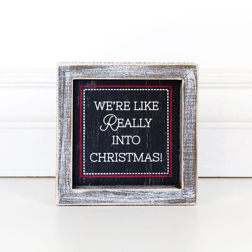 Black Chalkboard Style Wooden Christmas Sign Rustic Framed Holiday Wall Decor Set Of 4