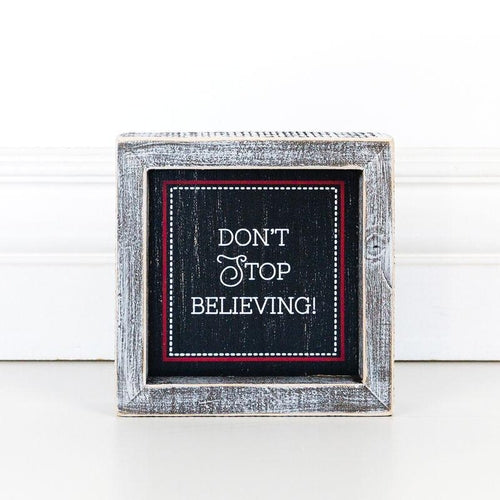 Black Chalkboard Style Wooden Christmas Sign Rustic Framed Holiday Wall Decor Set Of 4