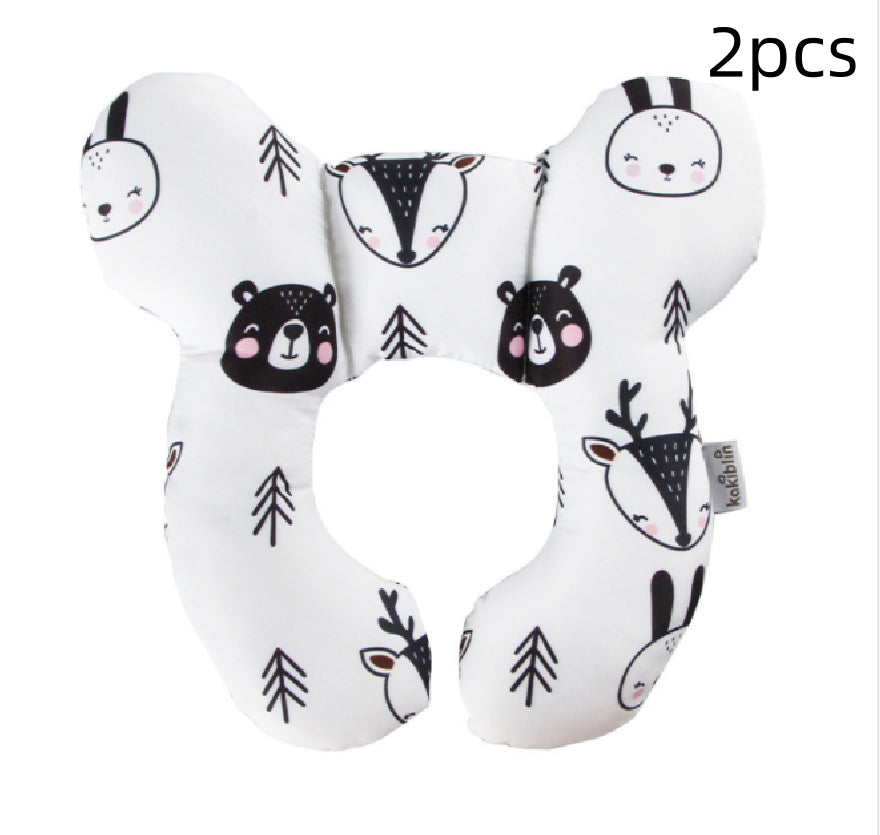 Infant Pillow  Baby Bed  U-Shaped Safety Seat  Neck Guard  Fixed Stereotyped Stroller Pillow
