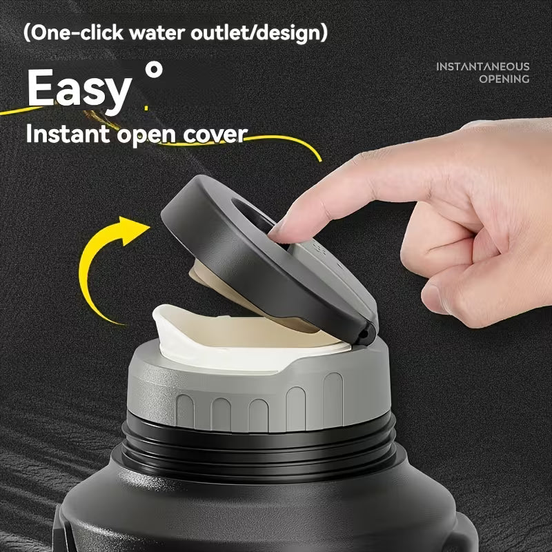 135-Ounce Stainless Steel Insulated Water Bottle with Handle