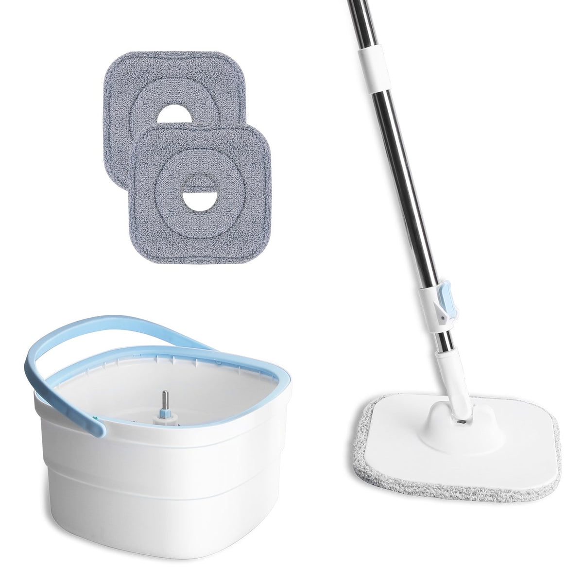Spin Mop with Wringer Bucket Set for Easy Cleaning