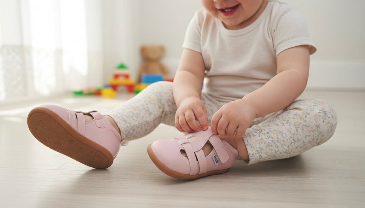 Sandalias descalzas Bloom Kids – Zapatos para niños pequeños con puntera ancha y suela flexible