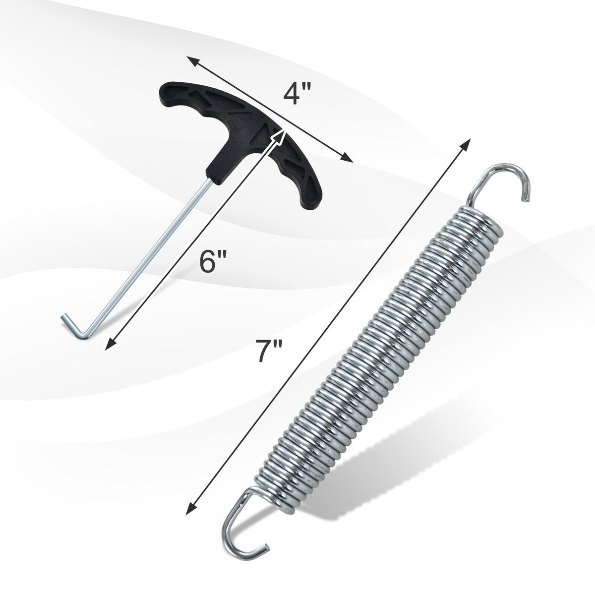 5.5 Inch Rustproof Galvanized Steel Replacement Trampoline Elasticity Springs