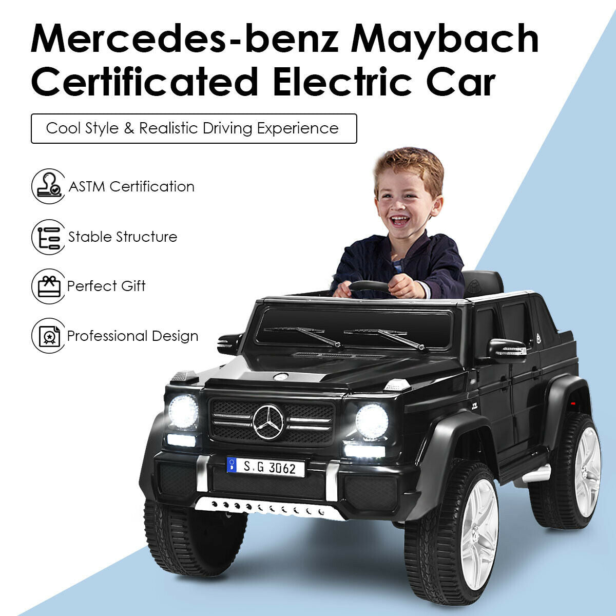 12V Licensed Mercedes-Benz Kids Ride On Car