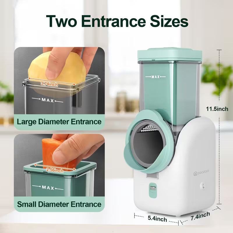 6-in-1 Electric Cheese Grater and Vegetable Slicer