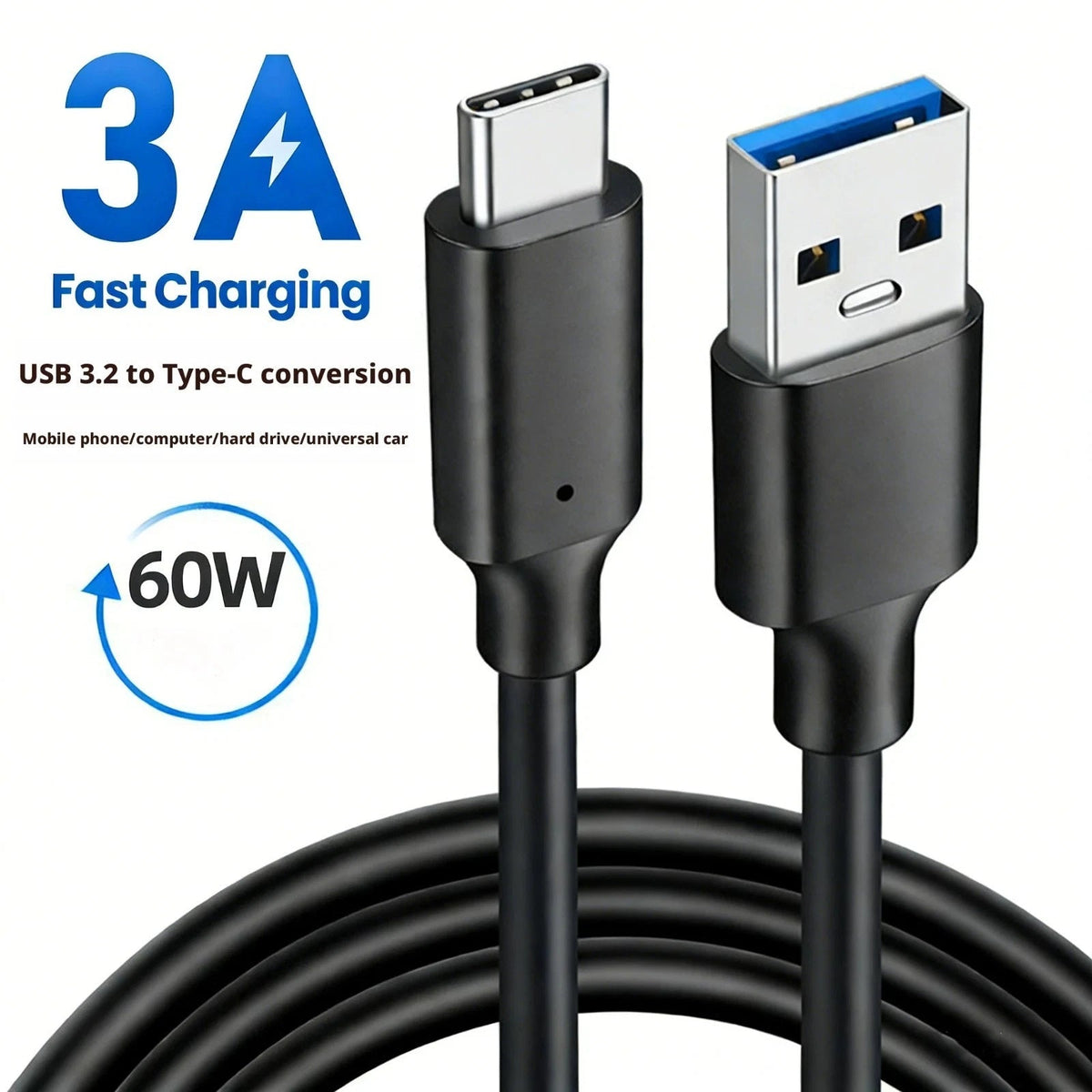 Type-C Data Cable, USB 30 To Type-C Transfer Cable