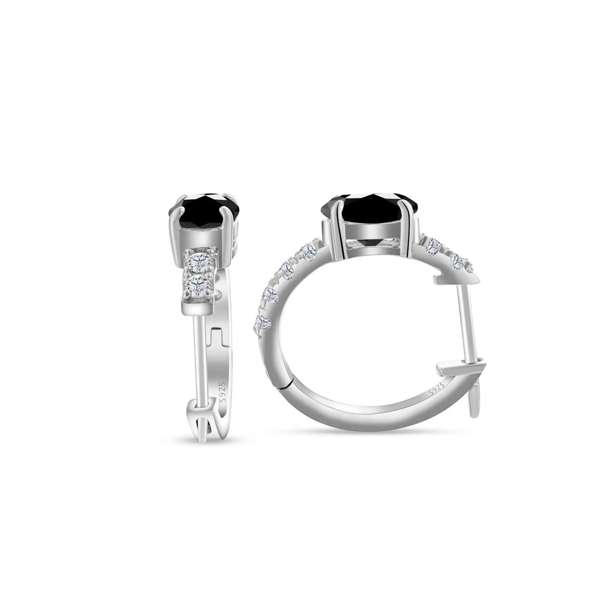 925 Sterling Silver Moissanite 1 Ct Oval Stud Earrings For Women GIA