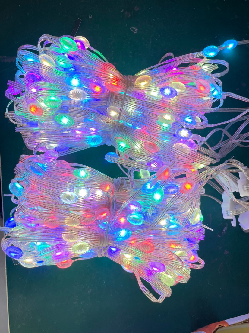 Luces de cortina LED RGB inteligentes, control por aplicación Bluetooth, guirnalda de luces de hadas de Navidad, exhibición de imágenes DIY, decoración para fiestas y bodas