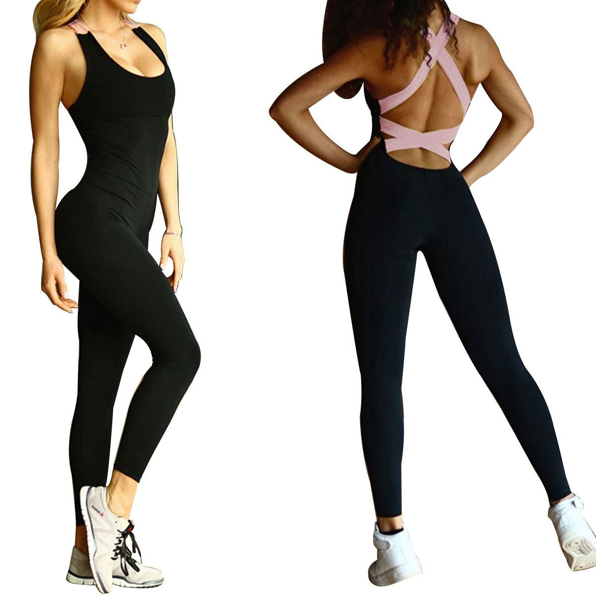 Women\'s Sports YOGA Workout Gym Fitness Jumpsuit