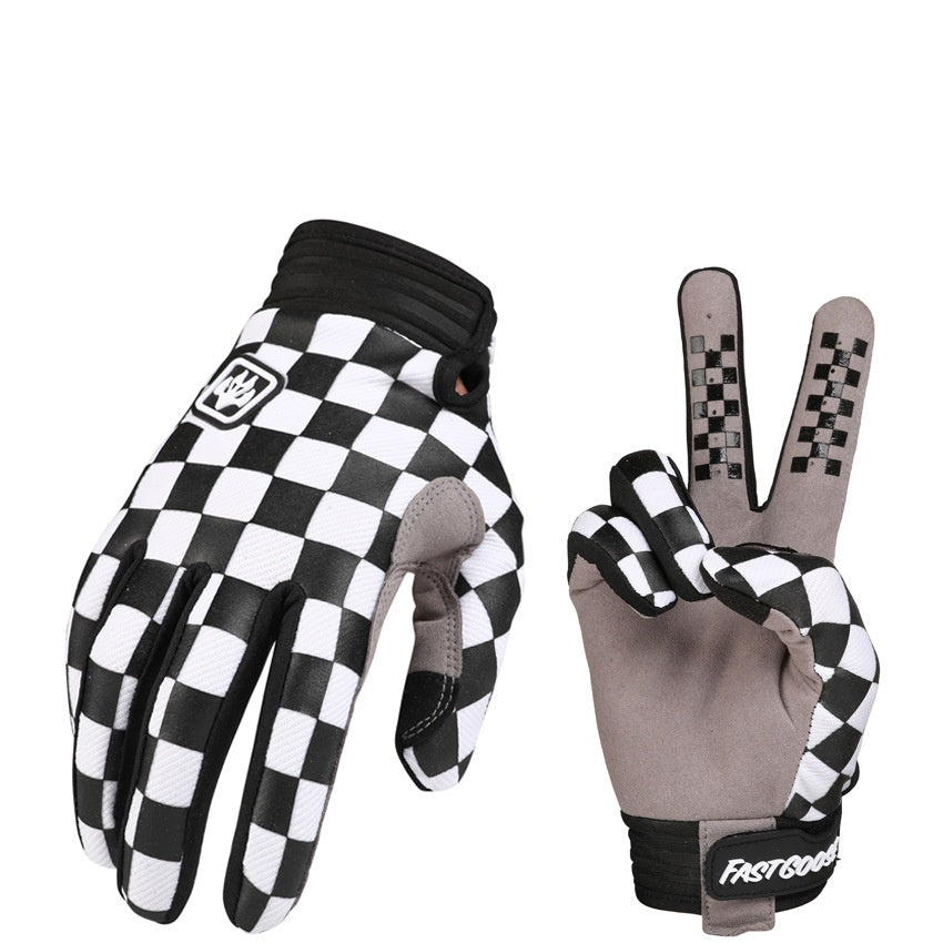 Chessboard Touch Screen Motorcycle Bicycle Gloves