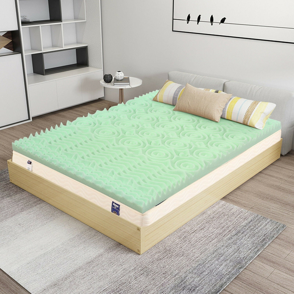 3 Inch Comfortable Mattress Topper Cooling Air Foam