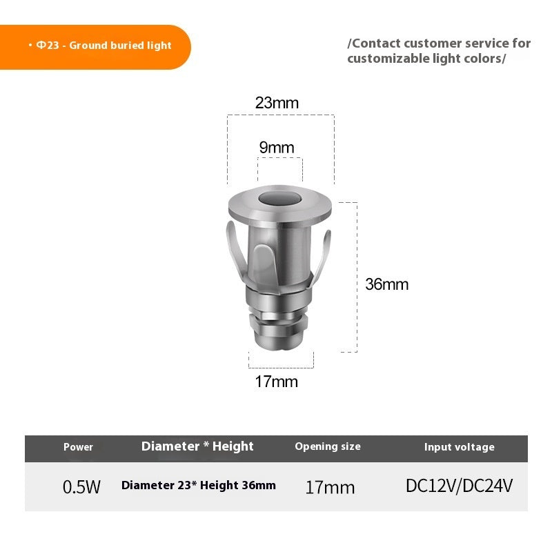 1W XINGX Underwater Aisle Underground Led Breathing Mini Floor Lamp Step Light