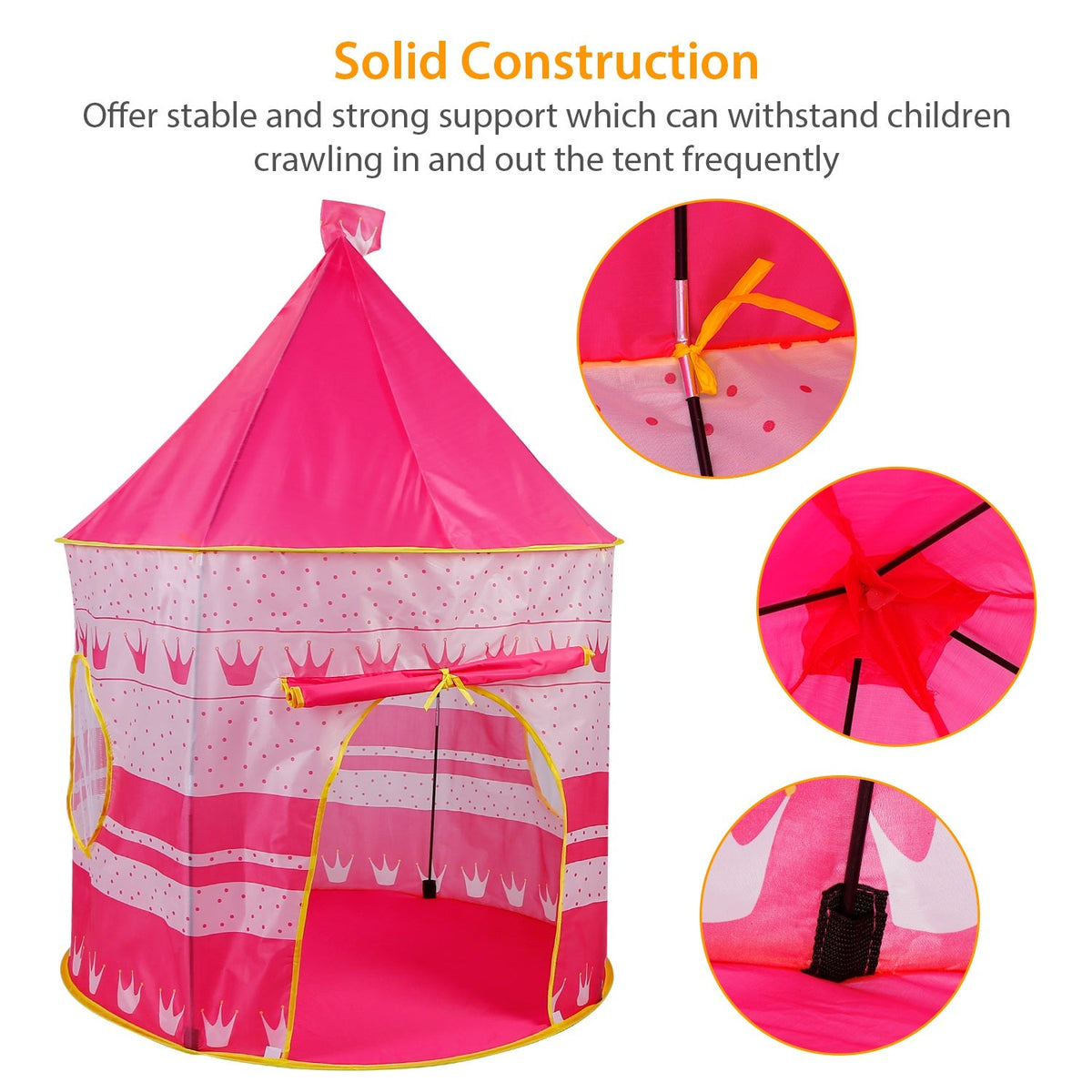 Kids Play Tent Foldable Pop Up Portable Playhouse