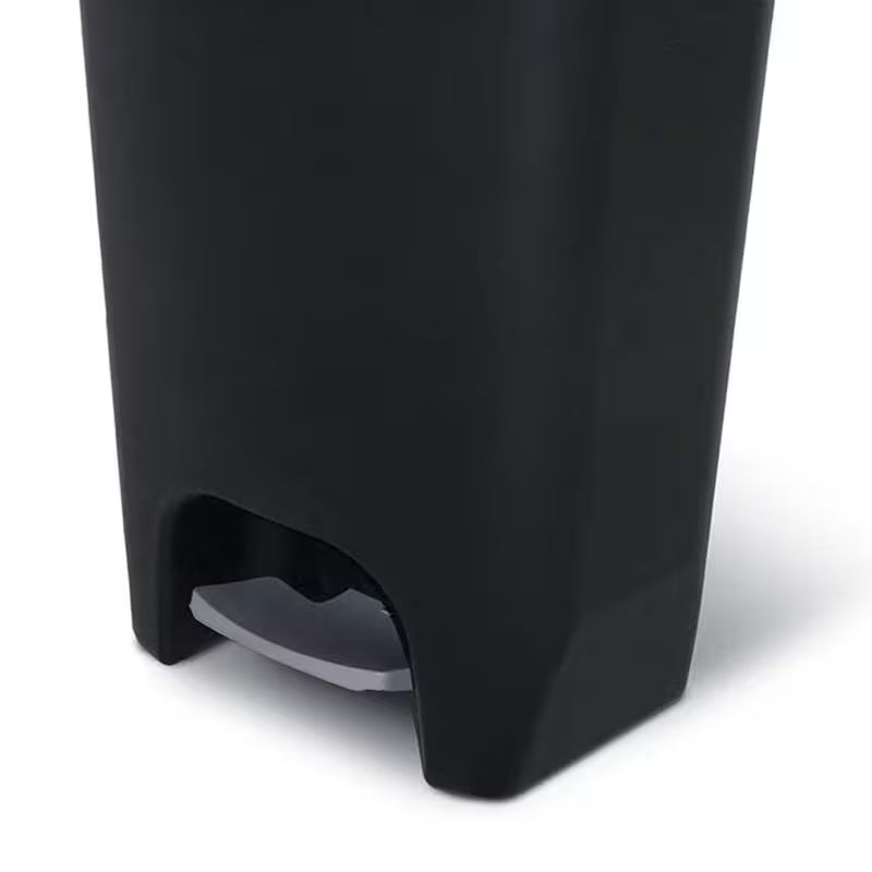 13-Gallon Kitchen Trash Can with Pedal and Bag Rings