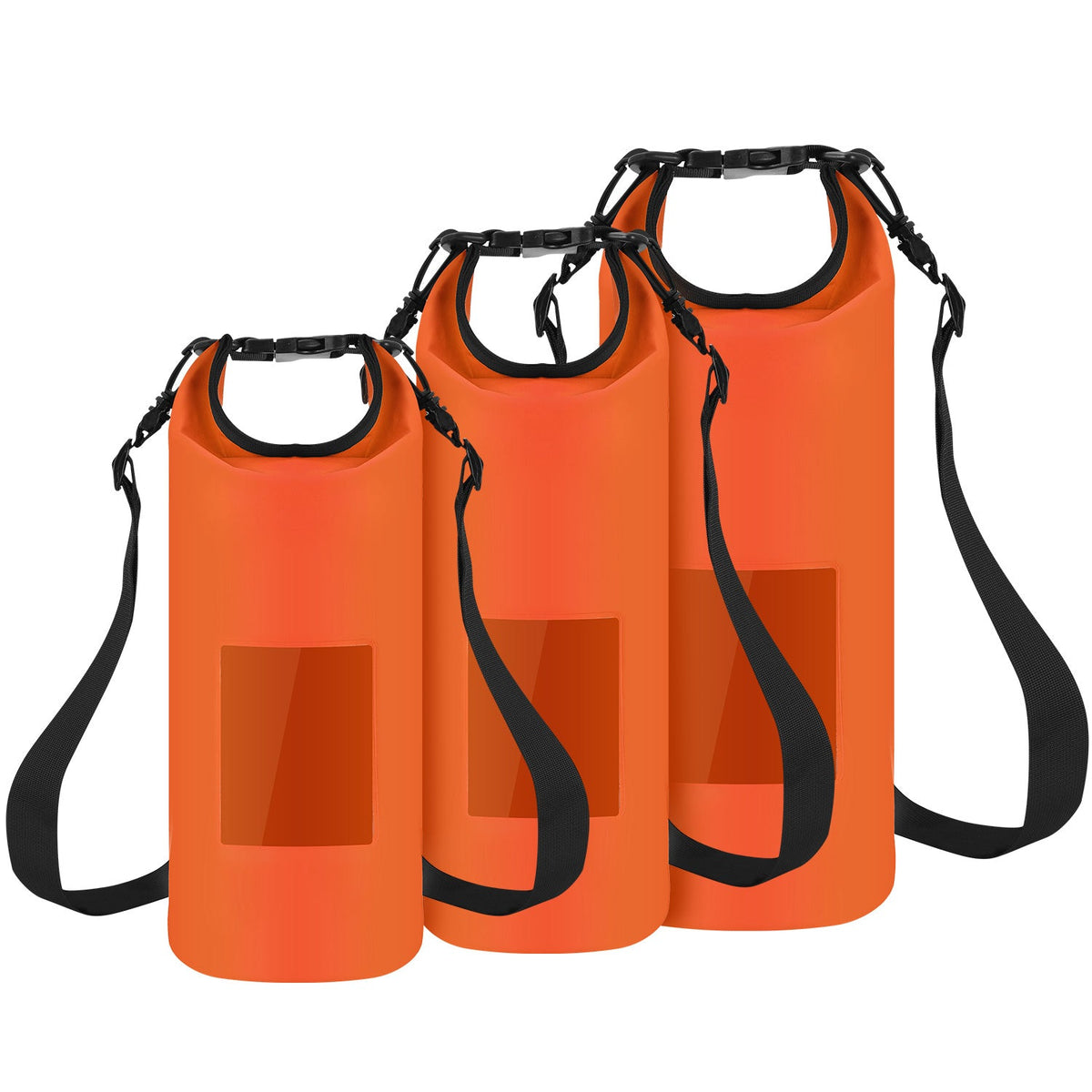 Floating Waterproof Dry Bag Floating Dry Sacks with Observable Window 10L Roll Top Lightweight Dry Storage Bag for Kayaking Rafting Boating Swimming C