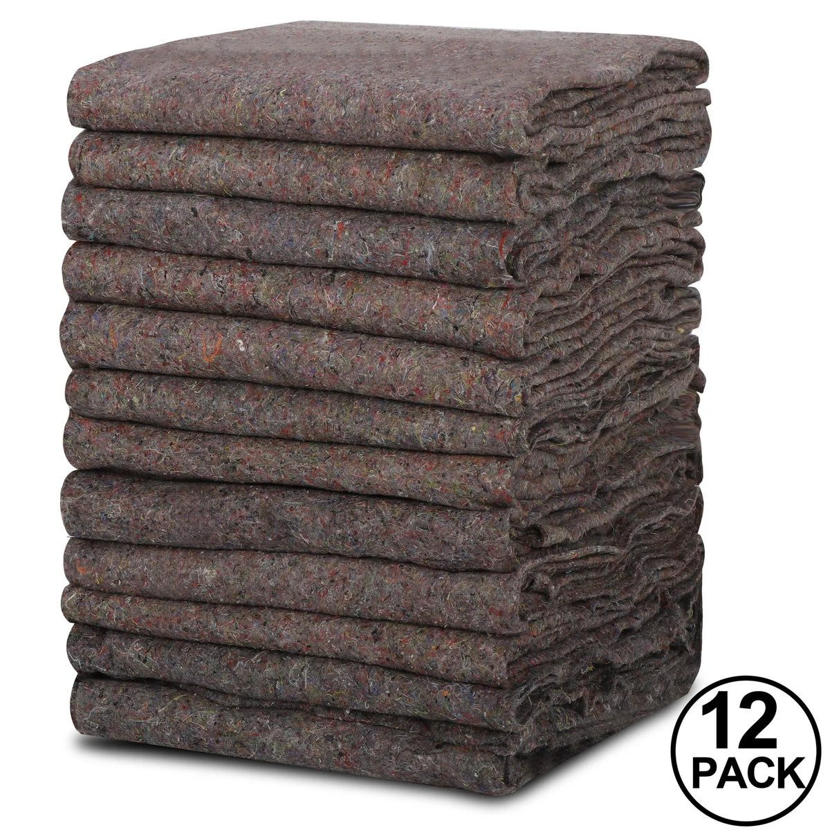 12 Pack Heavy Duty Moving Blankets 54” x 72” Shipping Furniture Protection Pads