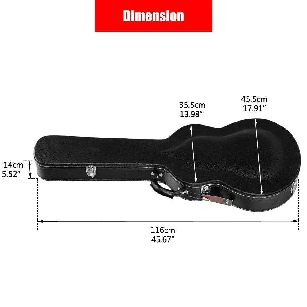 Estuche rígido para guitarra eléctrica tipo 335 GJazz EPI con superficie abultada