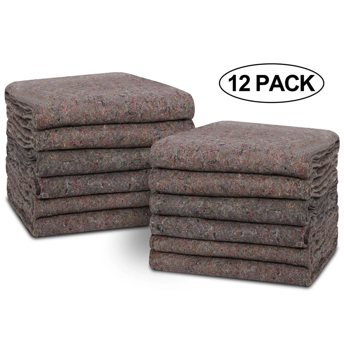 12 Pack Heavy Duty Moving Blankets 54” x 72” Shipping Furniture Protection Pads