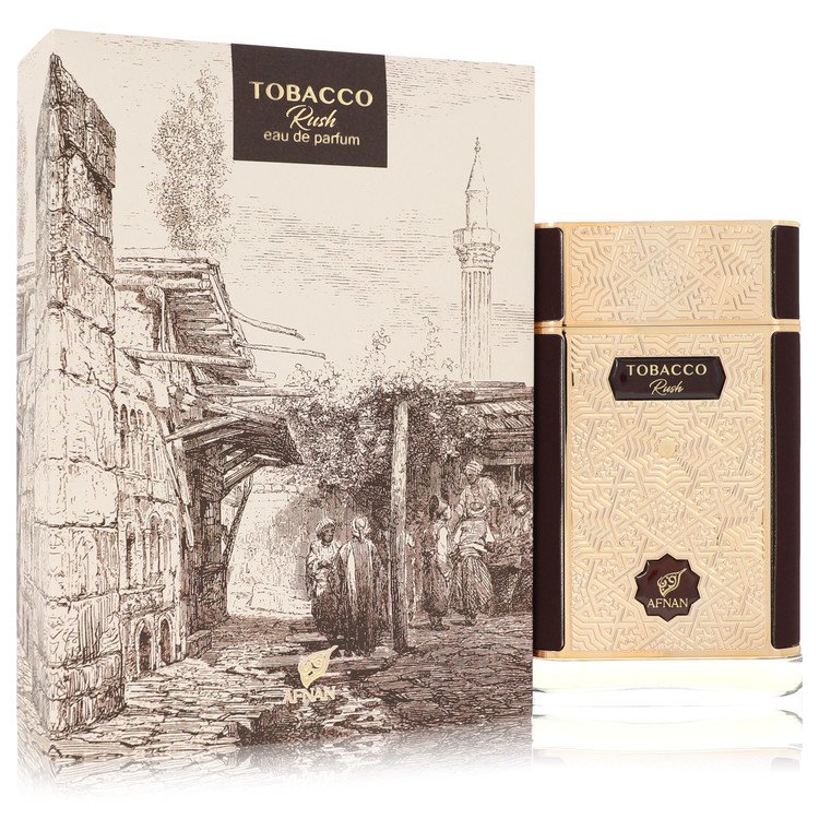 Afnan Tobacco Rush de Afnan Eau de Parfum en Spray (Unisex) 2.7 oz para Hombre