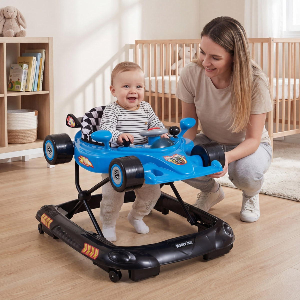 Convertible Baby Walker with 3 Adjustable Height Settings