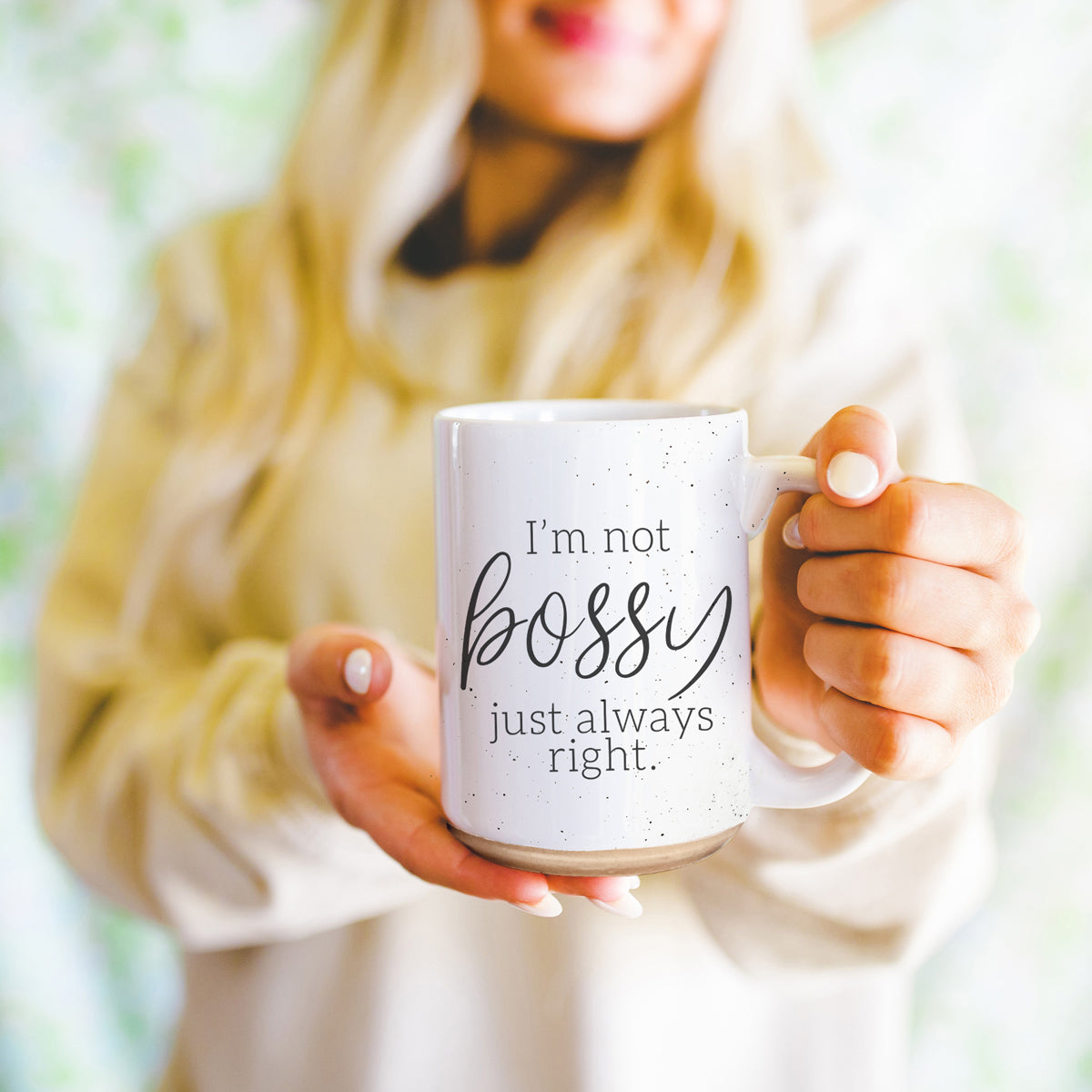 Funny 16oz Ceramic Mug I'm Not Bossy Just Always Right Coffee Gift